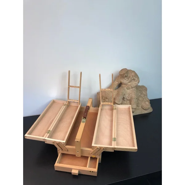 Coffret de rangement en hêtre naturel