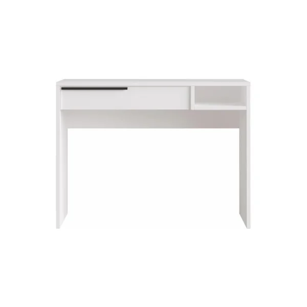 Coiffeuse Blanche 1 Tiroir Table Maquillage Chambre