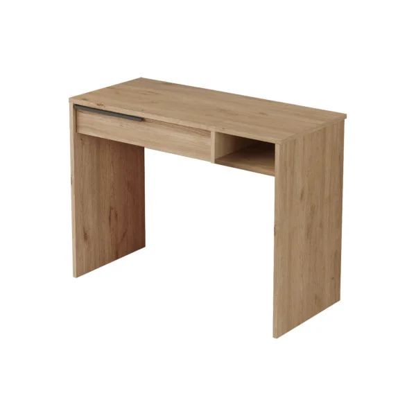 Coiffeuse Chêne 1 Tiroir Table Maquillage Chambre
