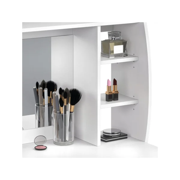 Coiffeuse Murale Table Maquillage Murale avec Miroir Coiffeuse femme Coiffeuse Chambre