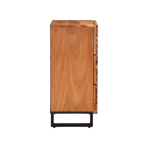Commode 6 Tiroirs Acacia Massif Commode Chambre Buffet de Salon