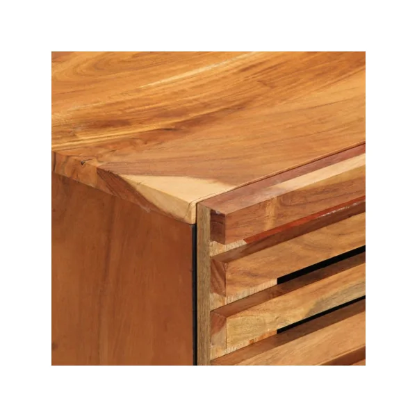 Commode 6 Tiroirs Acacia Massif Commode Chambre Buffet de Salon
