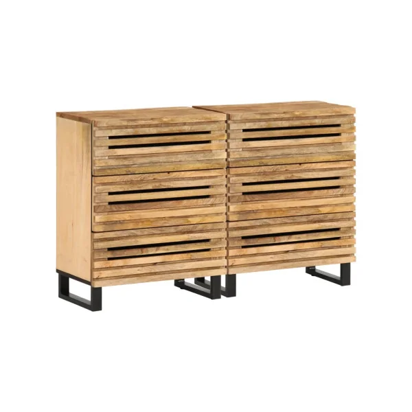 Commode 6 Tiroirs Manguier Massif Commode Chambre Buffet de Salon