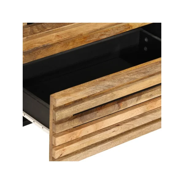Commode 6 Tiroirs Manguier Massif Commode Chambre Buffet de Salon