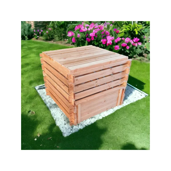 Composteur de Jardin Douglas Massif 790L FABRICATION FRANCAISE