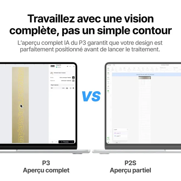 Convoyeur d’alimentation intelligent pour xTool P3