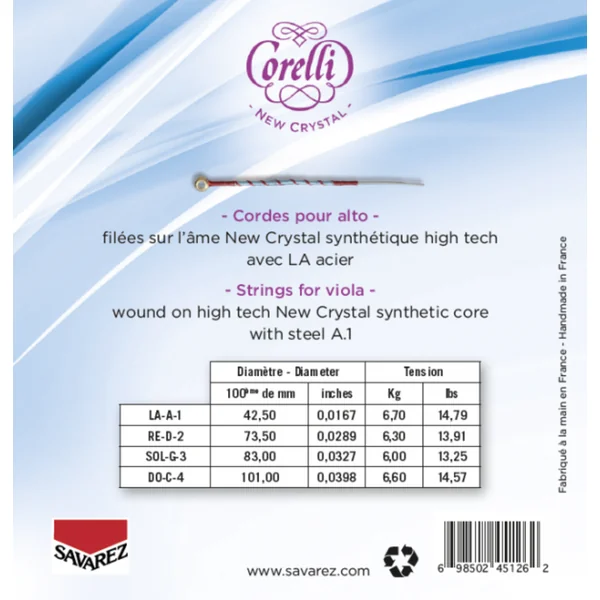 Corelli Strings For Viola New Crystal - Medium (730MB)