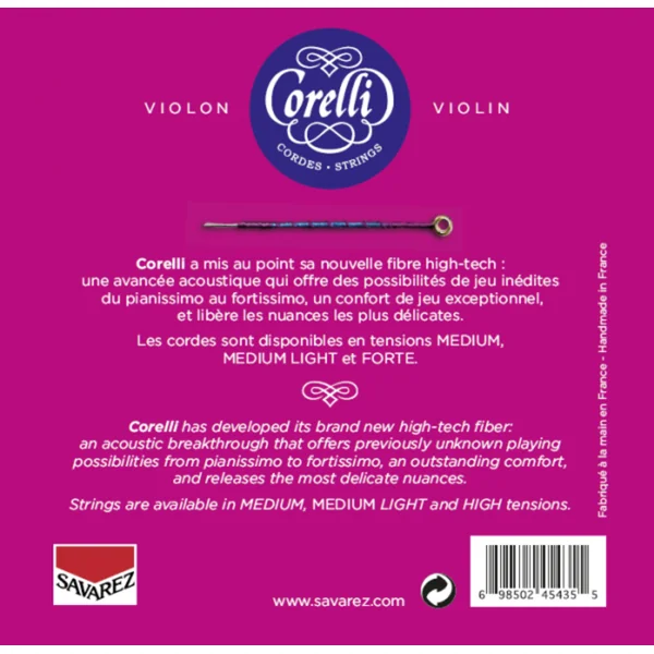 Corelli Violin strings Cantiga - Medium (900MB)