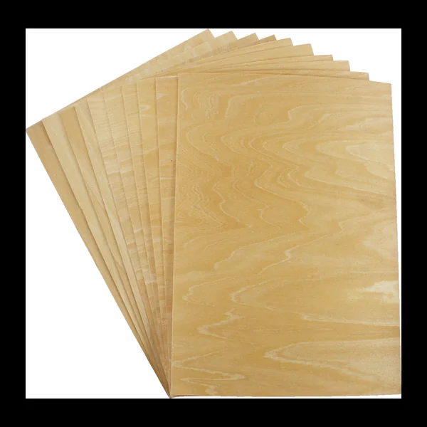 Coupons feuille de bois A4 - 1 mm de largeur - X10