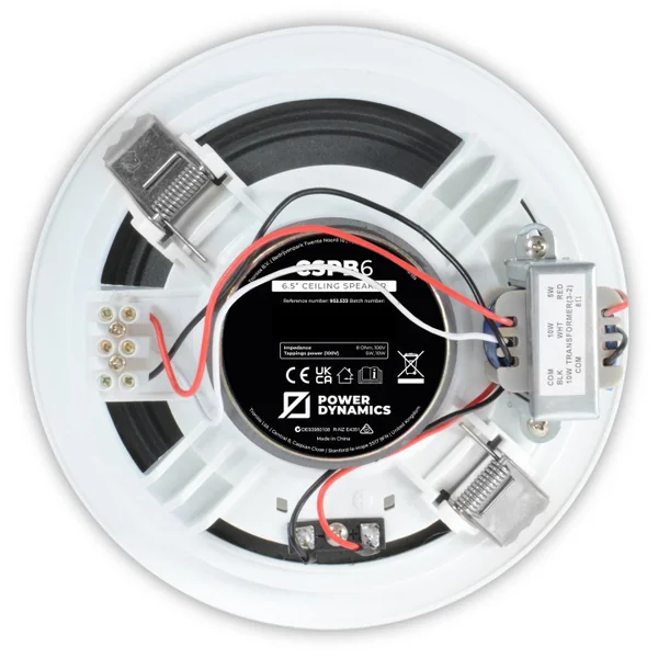 CSPB6 Haut-parleur plafond 10-5 watts 100 V