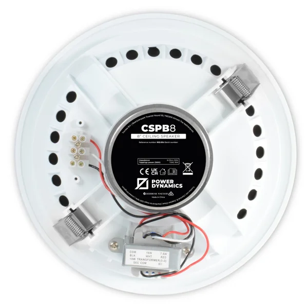 CSPB8 Haut-parleur plafond 15-7.5 watts 100 V