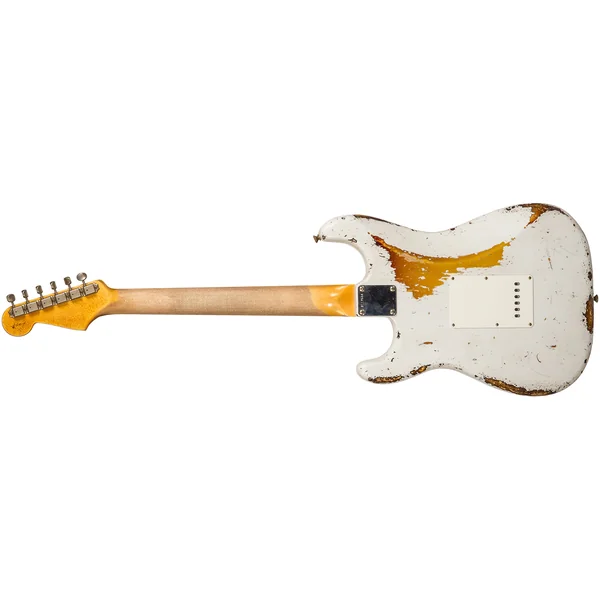 Custom Shop Stratocaster 1963 Masterbuilt K.McMillin #R117544 - ultimate relic olympic white/3-color sunburst