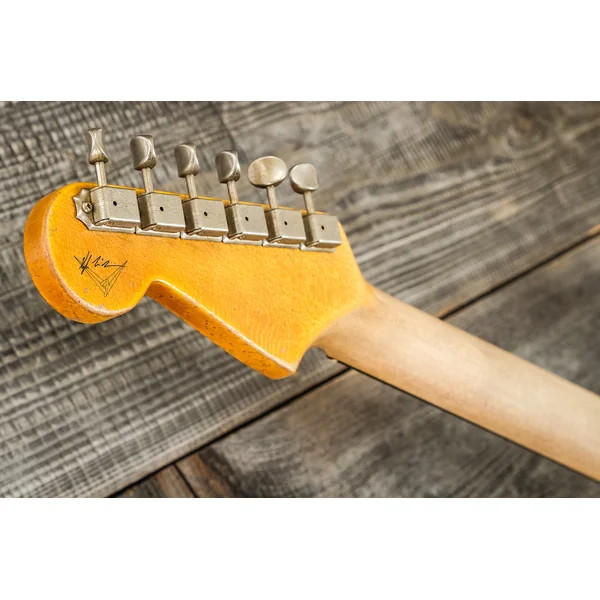 Custom Shop Stratocaster 1963 Masterbuilt K.McMillin #R117544 - ultimate relic olympic white/3-color sunburst