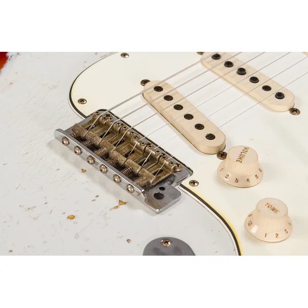 Custom Shop Stratocaster 1963 Masterbuilt K.McMillin #R117544 - ultimate relic olympic white/3-color sunburst
