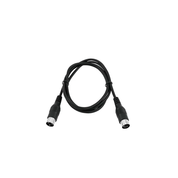 Câble midi noir DIN 5 pôles mâle mâle 1m50
