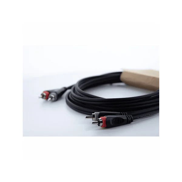 Câble RCA 1.5m Cordial - 2 RCA Mâle vers 2 RCA Mâle