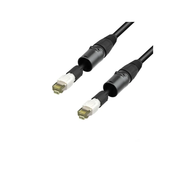 Câble réseau Cat.6a (S/FTP) Neutrik etherCON, rétractable - 1 m