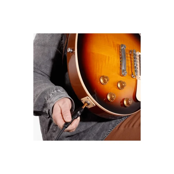 D'Addario Câble instrument gamme Custom, à angle droit, 3 m