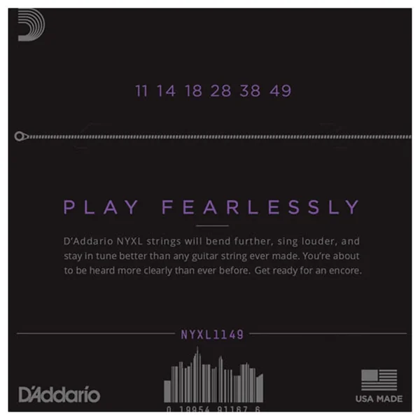D'Addario NYXL1149 Cordes Guitare Électrique - Medium 11-49