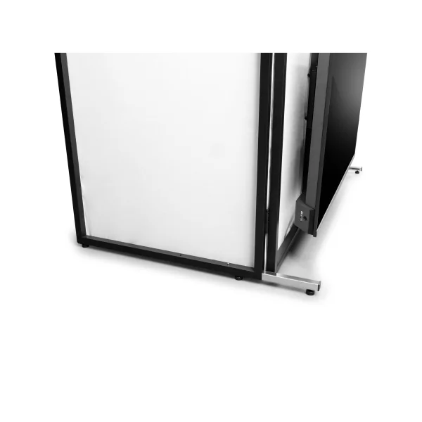 DB6 Pro Vonyx Cabine DJ Pliable – Écran Pupitre Professionnel avec Support TV 65"