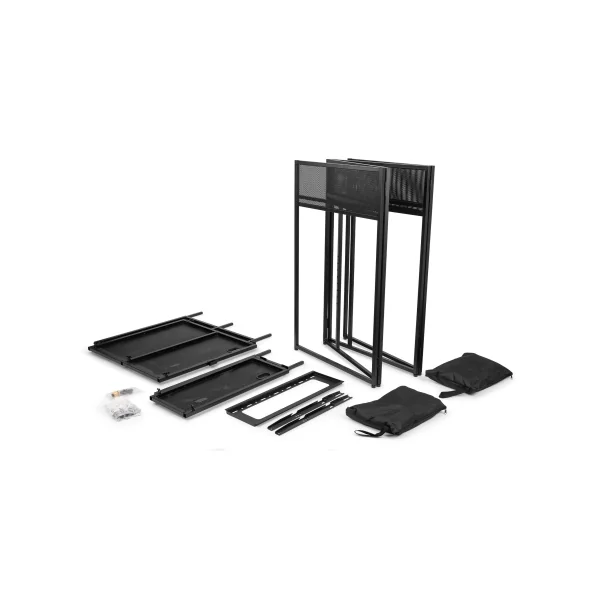 DB6 Pro Vonyx Cabine DJ Pliable – Écran Pupitre Professionnel avec Support TV 65"