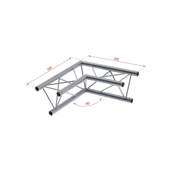 DECO22T-AG01 Contestage - Angle Triangulaire 220 mm 2 directions 50 cm 90° Livré avec 1 kit de jonction
