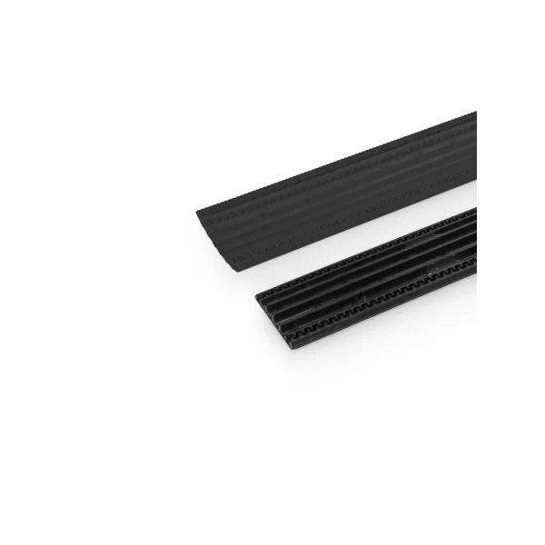 Defender OFFICE RETAIL - Passage de câbles 4 canaux noir pour bureau hauteur 2 cm