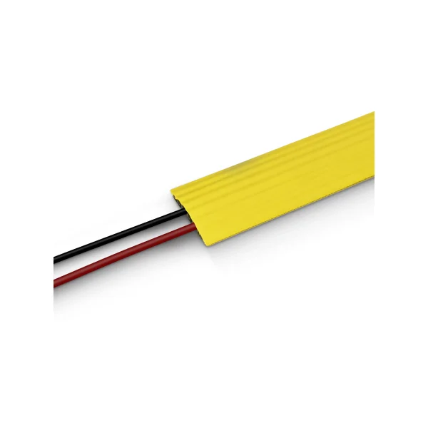 Defender OFFICE YEL RETAIL - Passage de câbles 4 canaux jaune pour bureau heuteur 2cm