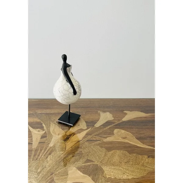Demoiselle, sculpture Raku – Sylvie Souton Chany