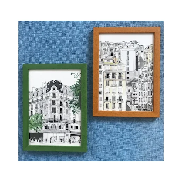 Dessin architecture haussmannienne – carte ou tableau
