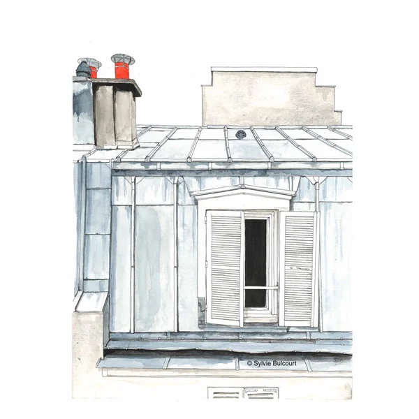 Dessin passage Olivier de Serres, Paris – carte ou tableau