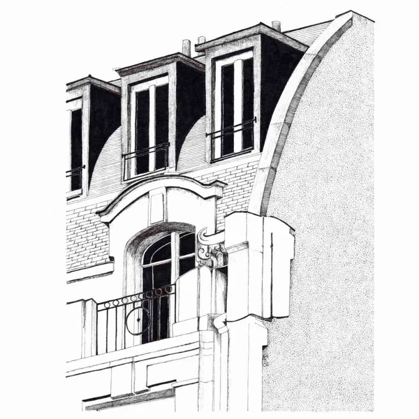 Dessin Rue campagne première, Paris – original