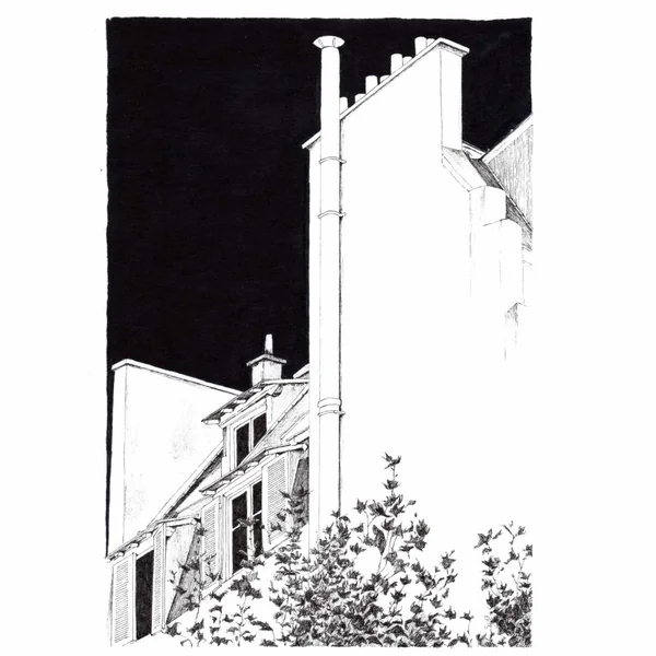 Dessin Rue du commerce, Paris – original