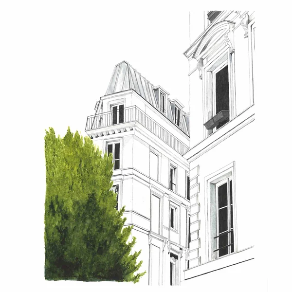 Dessin Rue du faubourg Montmartre – original