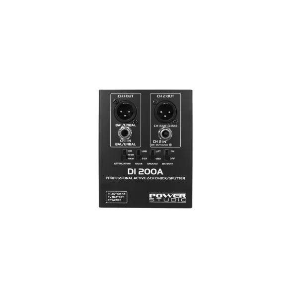 DI 200A Power Studio - boitier de direct actif 2 canaux