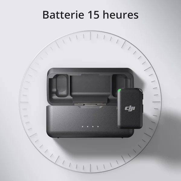 DJI Mic – Micro Cravate Sans Fil Double Canal avec Boîtier de Charge
