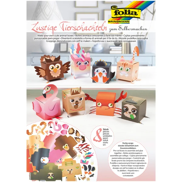 DYI-kit I Animal boxes lot de 8