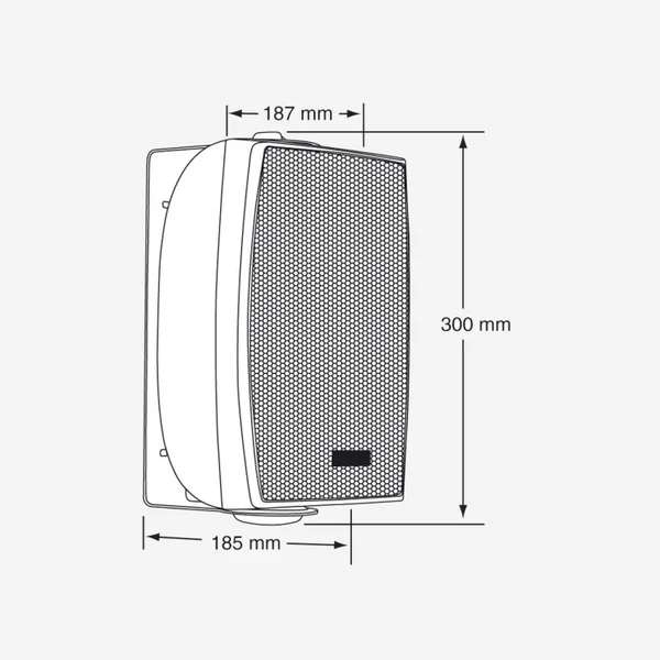 EHP520W Enceinte murale 40-20-10 Watts 100 V