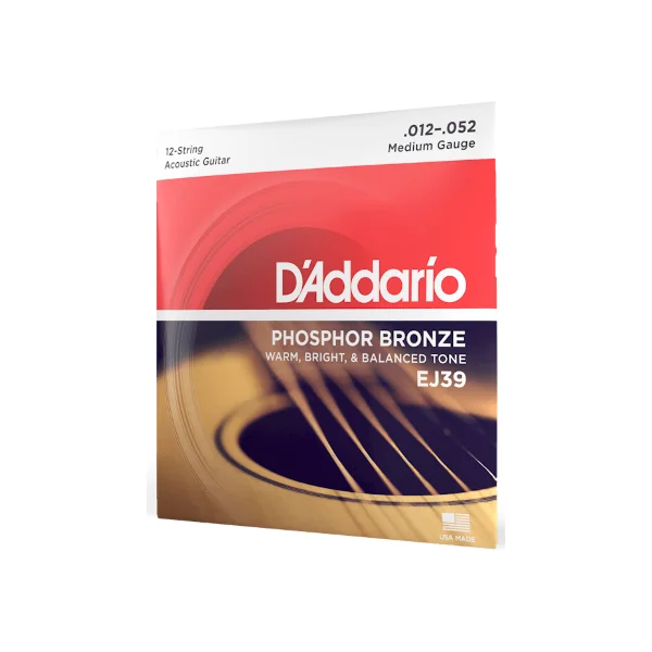 EJ39 Acoustic Guitar 12-String Set Phosphor Bronze 13-56 - jeu de 12 cordes