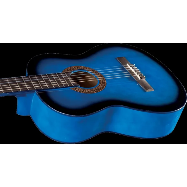 Eko CS-10 Blue Burst 4/4 avec Housse - Guitare Classique + étui