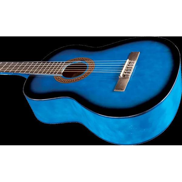 Eko CS-10 Blue Burst 4/4 avec Housse - Guitare Classique + étui