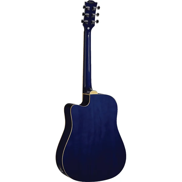 Eko Ranger 6 CE Blue Sunburst - Guitare Électro-Acoustique Folk
