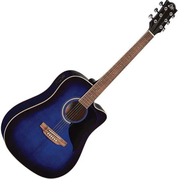 Eko Ranger 6 CE Blue Sunburst - Guitare Électro-Acoustique Folk
