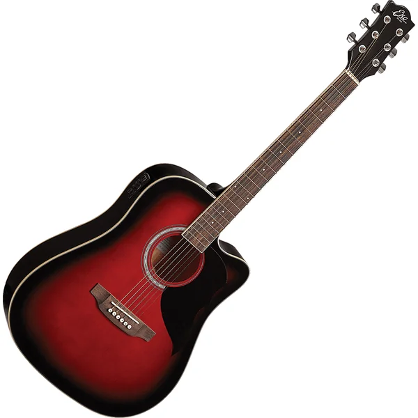 Eko Ranger 6 CE Red Sunburst - Guitare Électro-Acoustique Folk