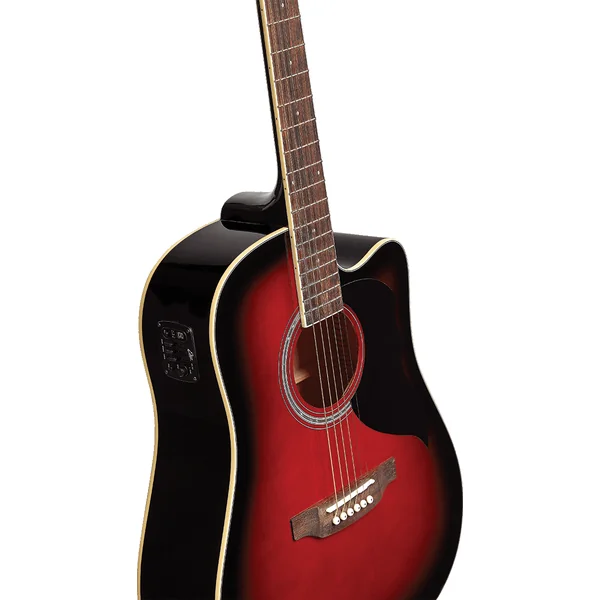 Eko Ranger 6 CE Red Sunburst - Guitare Électro-Acoustique Folk