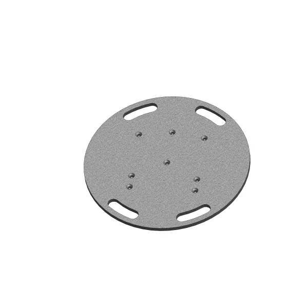 embase lourde ASD EML60 pour structure alu carrée ou triangle 290 diamètre 60 poids 33kg