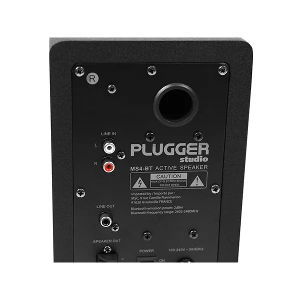 Enceintes de Monitoring Bluetooth Plugger Studio MS4-BT