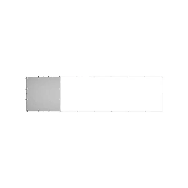 Enclos Chien en métal Soudée 4,40x1,10x1,10m Parc Chien avec Toit