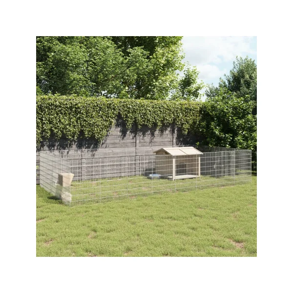 Enclos Poule 4,32m x 2,16m Maille Soudée Parc Poule Métal Galvanisé Parc Lapin