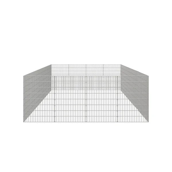 Enclos Poule 4,32m x 2,16m Maille Soudée Parc Poule Métal Galvanisé Parc Lapin